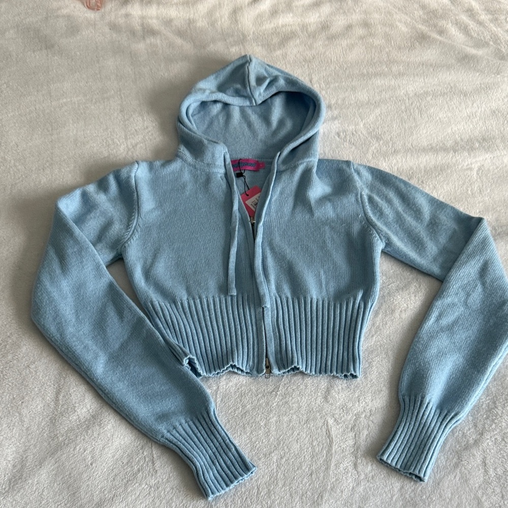 Edikted Women's Blue Hooded Sweater